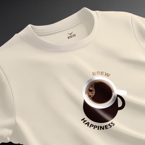 Image of Nobero Men's Regular Graphic Printed T-Shirt for Men | Soft Cotton | Classic Fit | Printed Casual Tshirt for Men