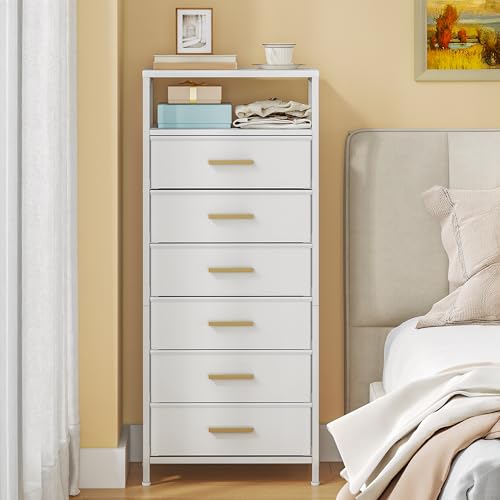 Hzuaneri Commode Chambre, Meuble de Rangement avec Compartiment O...