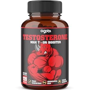 agobi 11in1 Testosterone Supplement for Men from Herbal Extract 14000mg Equivalent – Endurance, Drive, and Body Support 120 Vegan Capsules for 2 Months