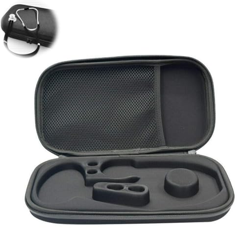 Porta Estetoscopio, Estojo Estetoscopio, Case Estetoscópio, Estojo para Estetoscopio, Estojo Rígido Preto Case Protetor