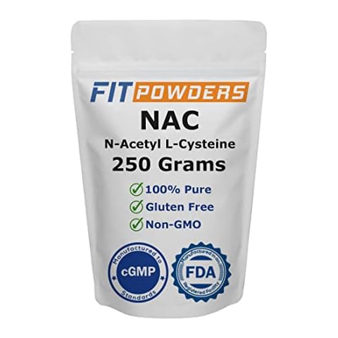 FitPowders NAC Powder N-Acetyl L-Cysteine Powder Scoop Included (250 Gram) Cover
