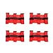 JeCar Roll Bar Grab Handles Grip Handle for Jeep Wrangler CJ YJ TJ JK JK JL JLU JT Sports Sahara Freedom Rubicon & Unlimited 1955-2020 4Pcs (Red)