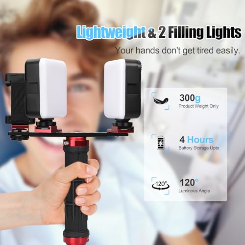 Image of Dental Photography Aid, Oral Cell Phone Camera Fill Light Brightness Led Video Light Studio Lighting Kit for Home, Clinic, Hospital