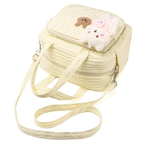 Samuliy Bolsa para pañales, bolsa de pañales con múltiples compartimentos, organizador portátil para coche, bolsa de pañales de gran capacidad para guardería, imprescindible, caminar