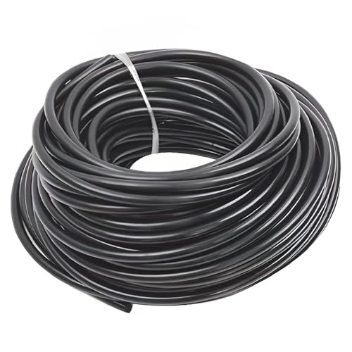SHOUCAN Nitrile Rubber Round Solid Seal Strip, Diameter 6Mm-7.5Mm, Shock-Absorbing Rubber Strip Length 20M for DIY Gasket, Industrial Equipment and Furniture,Diameter 6mm