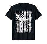 C-130 Hercules Military Aircraft American Flag T-Shirt