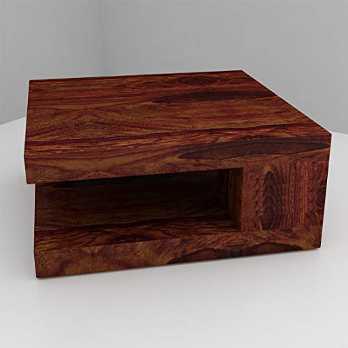 Image of Premium Sheesham Wood Coffee Table for Living Room |Solid Wood Coffee Table, Center Table, Tea Table | Wooden Coffee Table | Best Furniture for Home |Finish Color:- Honey Finish