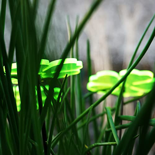 Sun Catcher Garden Decor Ornaments Double Blossoms Set of 3 Decorative Garden Stakes 25cm/10'' high Outdoor Accessory - Image 4