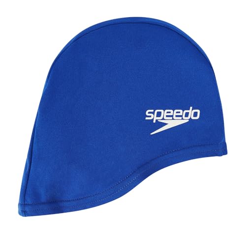 Speedo Children's Polyester Swiming Cap | Kids Swim, Blue, One Size