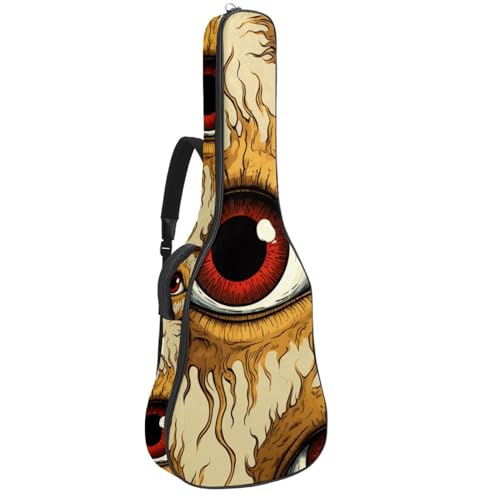 Sac pour guitare basse étanche de 101,6 à 104,1 cm motif Halloween artistique