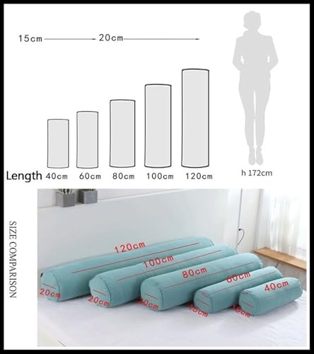 Traversin gris clair 20x120 cm déhoussable pour canapé - 3