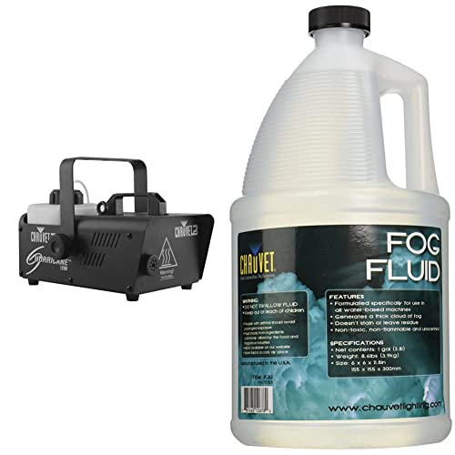 Máquina de humo Chauvet DJ Hurricane 1200 de 1,0 L con fluido para humo Chauvet de 1 galón miniatura 1