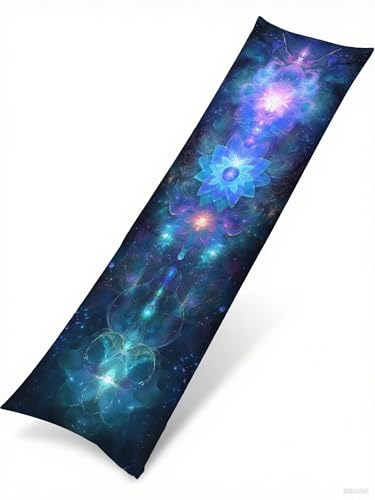 Taie de traversin 60x180 cm double face avec zip invisible bleu