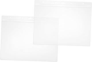 VILLCASE 2 Unidades De Suporte De Cartão Transparente Certificado Envelopes De Documentos De Plástico Porta-Arquivos Transparentes Protetores De Página Transparente Capa De Plástico