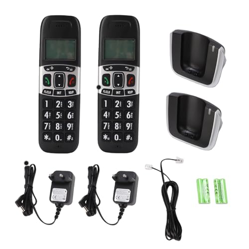 Teléfono inalámbrico para hogar DECT 6.0 2 auriculares miniatura 6