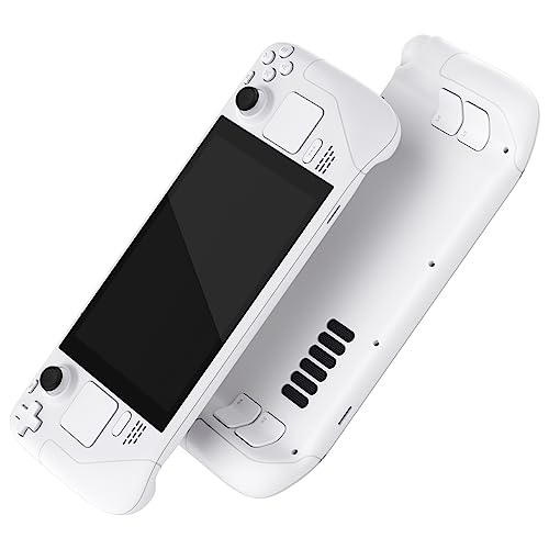 Image of eXtremeRate DIY Full Set Shell with Buttons for Steam Deck LCD, Custom Faceplate Back Plate Replacement Shell for Steam Deck LCD - White [Console NOT Included]