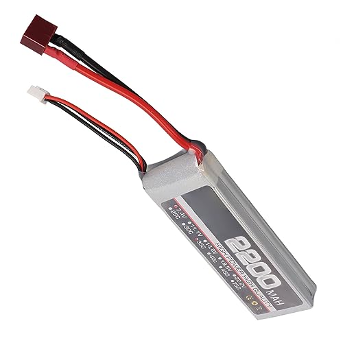 Alomejor LiPo-Akku 7,4V 2200mAh 35C f¨¹r RC Flugzeuge mit T-Stecker - Hochleistungs Langlebig Stabil