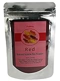 Fulora Solvent Soluble Dye Powder (Red) for Wood Stains|Printing Inks|Paints & Coatings|DIY|Art & Craft|Nail Polish|Aluminum & Hot Stamping Foils, (25 Grams)
