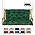 NANGELRN Porch Swing Cushion with Backrest,Waterproof Bench Cushion for Outdoor Furniture,2-3 Seater Replacement Thickened swing cushion with Ties,Patio,Outdoor,Backyard and Garden (Dark Green,47x40)