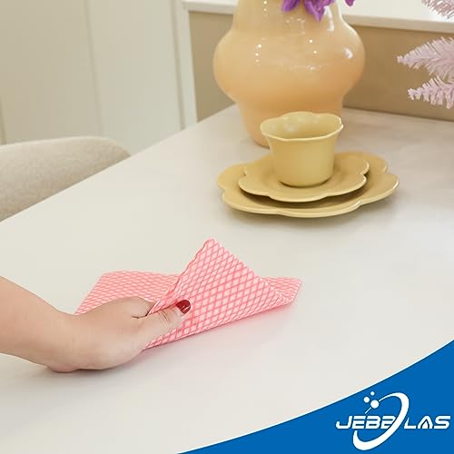 Jebblas Dish Cloths,Red Disposable Cloth,All Purpose Cloths,J Cloths,Multipurpose Cloths,50PCS