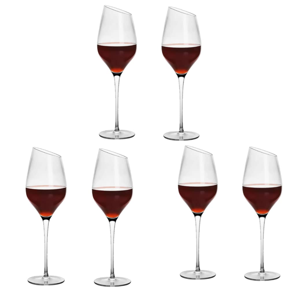 Crystal Clear Wine Glasses - G Logo Red & White Set -8