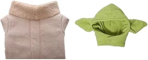 Miniatura 6 de Disfraz de bebé para niños, cosplay, mandaloriano, abrigo, sombrero, lindo para niños y niñas