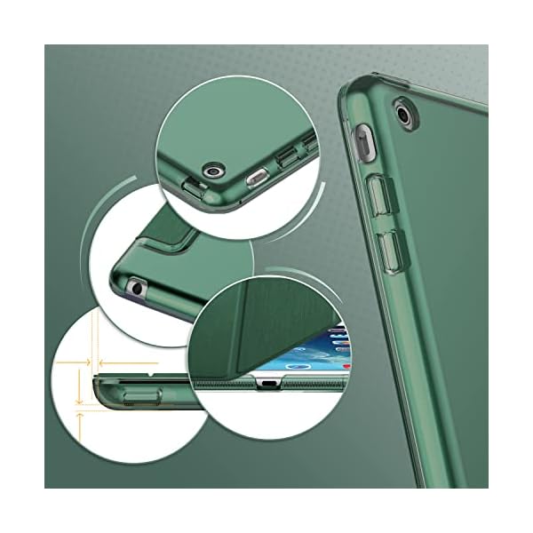 CACOE Hülle Kompatibel mit iPad Air 1 (2013 Modell), Ultra Dünn Transluzent Matt Rückseite Abdeckung mit Auto Aufwachen… – Bild 6