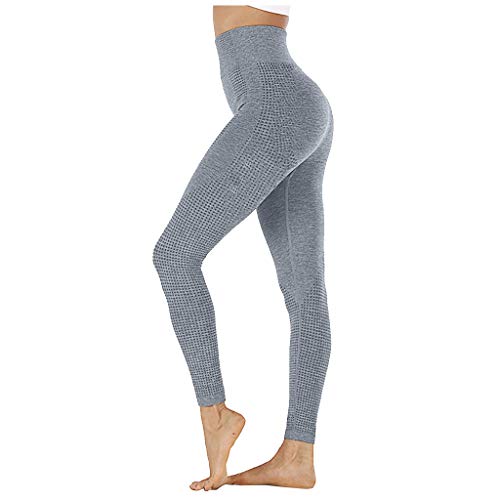WINNNGOO Yoga Pants for Women Sports Running Tummy Control Hip Seamless Jacquard High Waist Speed Dry Pants Fitness Yoga Pants Workout Running Leggings