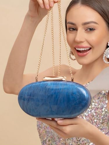 Acrylic Clutch Purse for Women Egg Shape Acrylic Handbags Cute Wedding Party Shoulder2