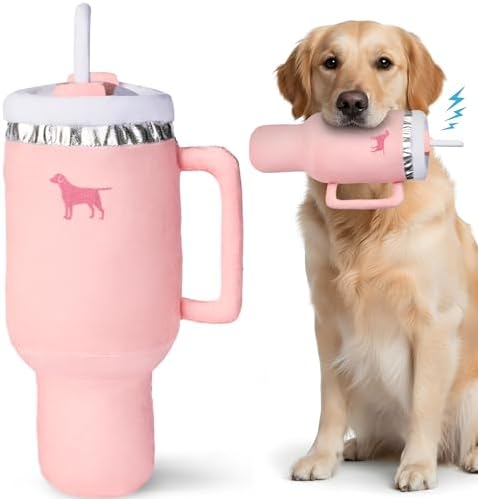 Pup Cup Tumbler Dog Toy – Cute Girl Dog Toy, Easter & Birthday Gi...