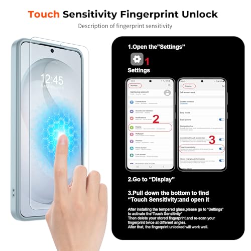 Image of SUPFINE Magnetic for Samsung Galaxy S26 Plus Case with Screen Protector, (Built-in Magnets) (Military Grade Drop Protection) Slim Translucent Shockproof Phone Case,Sliver Blue