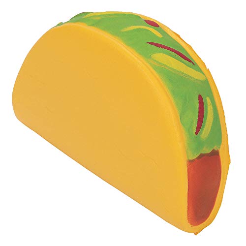 Fun Express Fiesta Taco SQUISHIES - Toys - 12 Pieces - Multiple