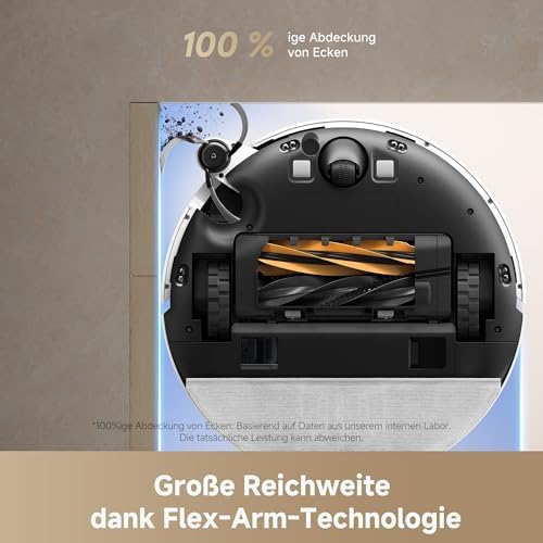 Bild 4 - dreame D20 Pro Plus Saugroboter, 13.000 Pa Saugkraft, DuoBrush für Tierhaare, Eckenrein, Selbstentl, Hindernisverm. m. LDS-Navigation & Laser, saugt und wischt, Hartböden & Teppiche, 5.200 mAh Akku