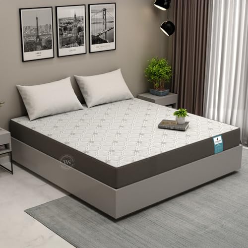 Image of Wooden Street Penguin Ortho-Memory Foam Mattress Comfort Hard and Soft Reversible Roll Pack (8 inch, Queen Size, 78 x 60)