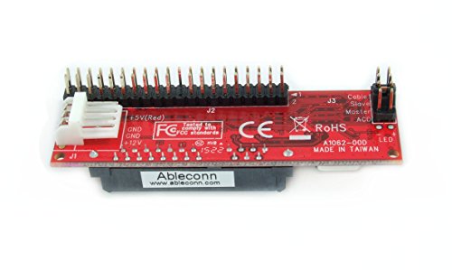Ableconn IDE40-SAT SATA Hard Drive or Optical Drive to IDE 40-Pin Mini Vertical Adapter - SATA HDD/SSD/ODD to 40Pin IDE PATA Motherboard Converter - Thumbnail 2