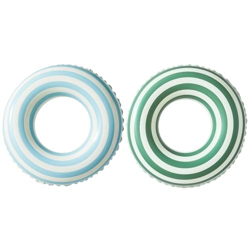 Flotadores de piscina para niños de 5 a 10 años, juguetes de piscina, tubos inflables para piscina, rayas simples, bonitos anillos de natación, flotadores para niños, juguetes de agua para piscina