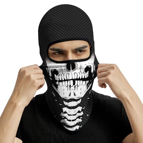 Image of Skull Full ski Mask, 3D Balaclava, UV Sun Protection,Motorcycle /Ski /Scarf /Cycling /Fishing for Men