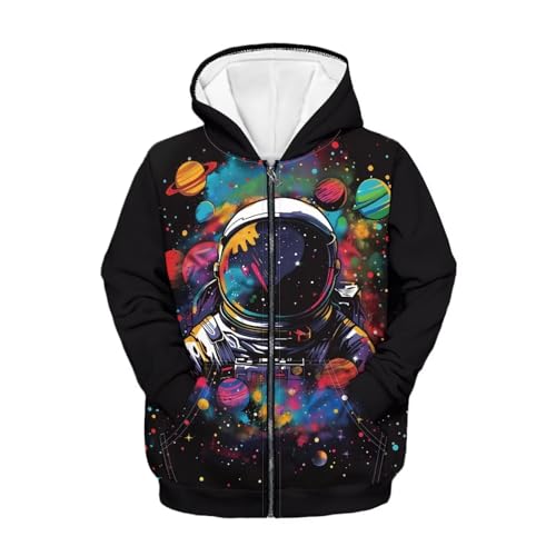 Image of Biyejit Kids Novelty 3D Graphic Printed Hooded Sweatshirt