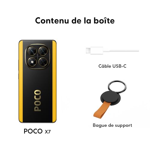 Xiaomi Smartphone POCO X7 8+ caméra Principale 50MP avec OIS Batterie 5110mAh IP68 Chargeur Non Inclus Version Française + de Garantie - vue 4