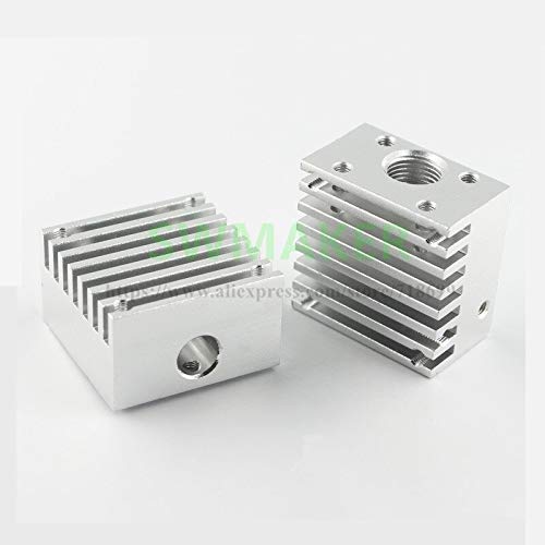 Lysee 3D Printer Parts & Accessories - All-Metal Single Heat Sink Single Nozzle Head Long Distance Radiator for TEVO 3D Printer