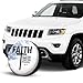 Faith Christian Religious Inspirational Jesus Bible Spare Tire Cover Protectors Weatherproof Dust-Proof for Fit for RVs SUVs Truck Travel Trailer Waterproof Tires Car Auto Vehicle Accessories - 15 in
