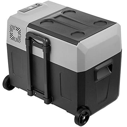 BuoQua Réfrigérateur Portable à Compression 50 L Mini Frigo Congélateur 569 x 368 x 538 mm Panneau Numérique Intelligent Réfrigération Efficace - 20 à 20 ℃ pour Déguster des Aliments Boissons Frais
