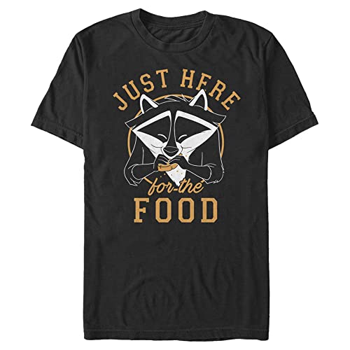 T-shirt Homme Disney Meeko vêtement imprimé col rond Here for Food