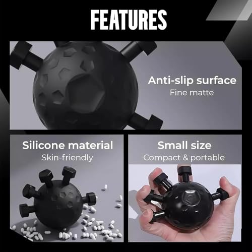 Image of Ultimate Finger Exerciser Strength Trainer Exercise Ball Hand Strengthener Hand Balls Forearms Workout Equipment for Men & Women Hand Grip Strengthener Forearm Strengthener Forearm Gripper