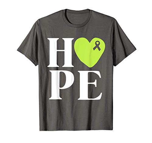 Lymphoma Cancer Gifts Hope Lime Green Ribbon Awareness T-Shirt