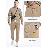 JMIERR Men's 2 Piece Outfits Knit Jacquard Pullover Sweatshirt Tracksuit & Joggers Sweatpants Sweatsuit Sets with Pockets - Image 5
