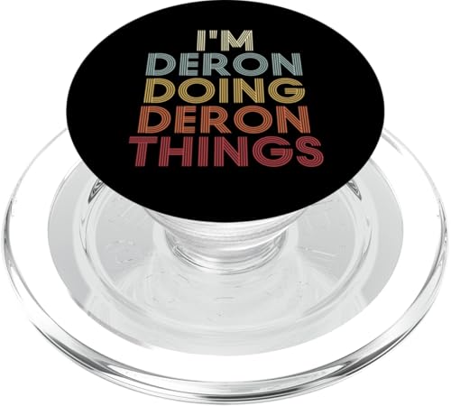 Deron Name Deron Personalized Name First Given PopSockets PopGrip pour MagSafe