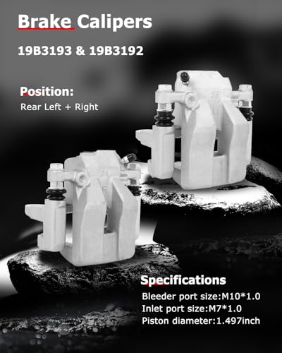 Image of cciyu 19B3193 19B3192 Rear Left & Right Brake Calipers With Bracket For Toyota For RAV4 2006-2012