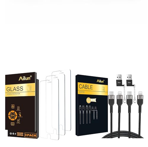 Ailun Glass Screen Protector Compatible for iPhone SE 2022 3rd