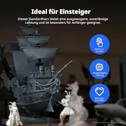 ANYCUBIC 3D Drucker UV Resin 405nm schnellhärtendes Photopolymer für Photon Resin 3D Drucker ✪ - 2